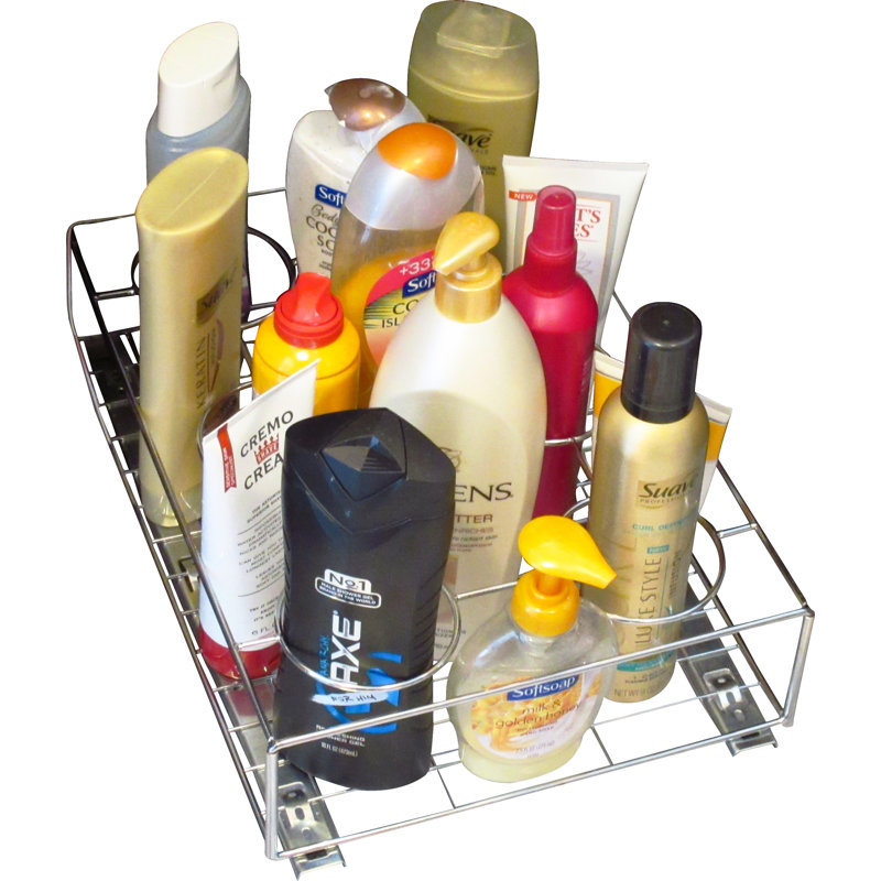 Axis International Pull Out Cabinet Shelf/Bath Bottle Organizer ...